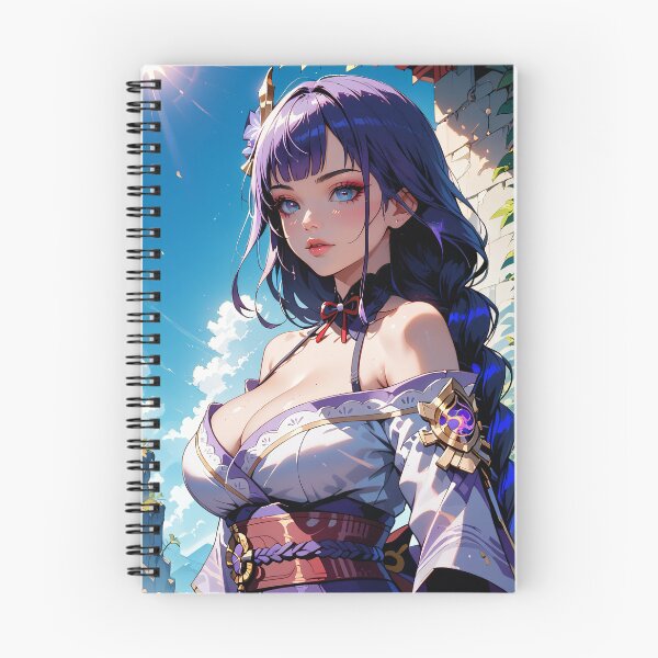 Item preview, Beautiful Anime Girl with Purple Hair designed and sold by WaifuBrowser.