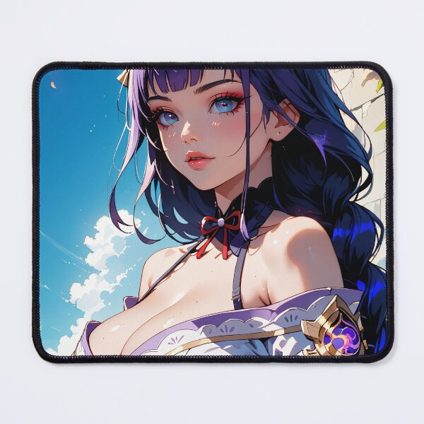 Item preview, Beautiful Anime Girl with Purple Hair designed and sold by WaifuBrowser.