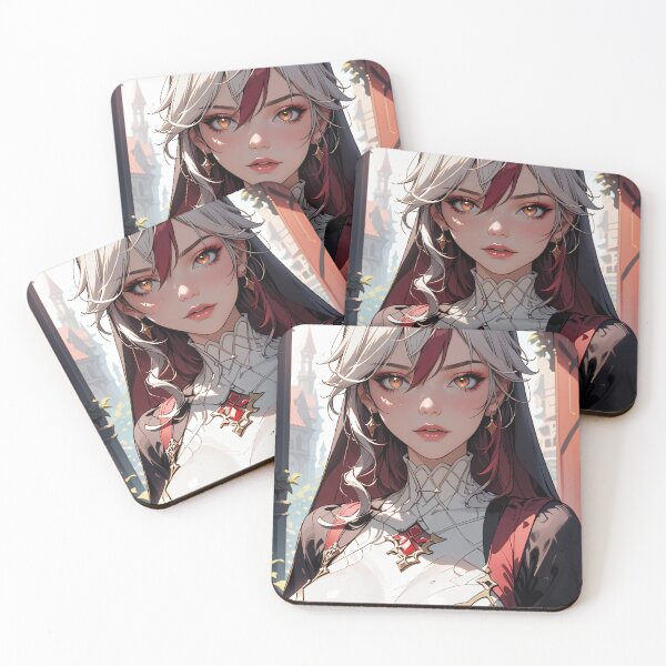 Item preview, Beautiful Anime Girl with Orange Eyes designed and sold by WaifuBrowser.