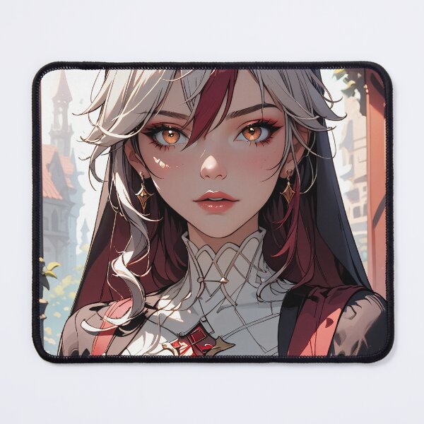 Item preview, Beautiful Anime Girl with Orange Eyes designed and sold by WaifuBrowser.