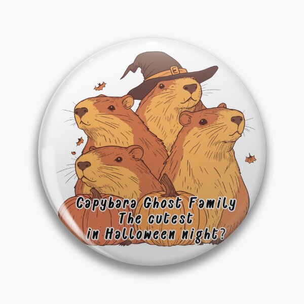 Item preview, Halloween Capybara & Chibi Rat Wizard on Pumpkins, Cute & Spooky Fall Design - Halloween Sticker designed and sold by ZloppyDesign.