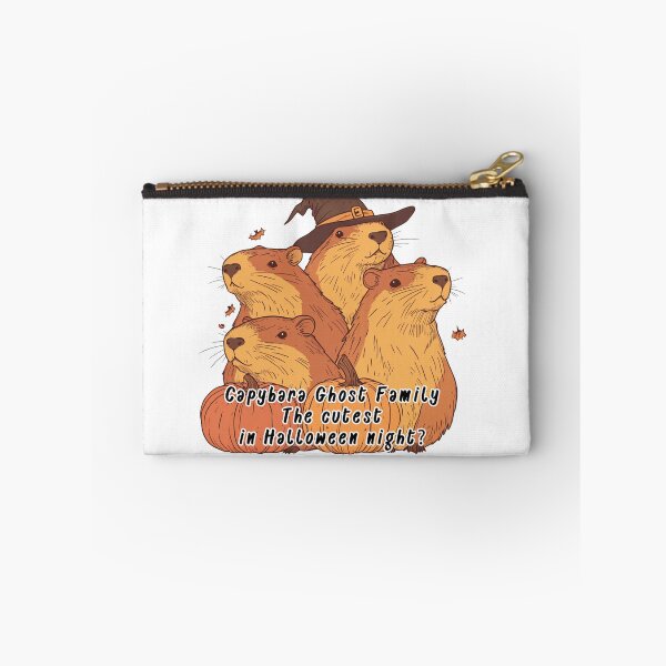 Item preview, Halloween Capybara & Chibi Rat Wizard on Pumpkins, Cute & Spooky Fall Design - Halloween Sticker designed and sold by ZloppyDesign.