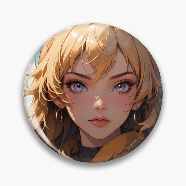 Item preview, Beautiful Blonde Anime Girl designed and sold by WaifuBrowser.