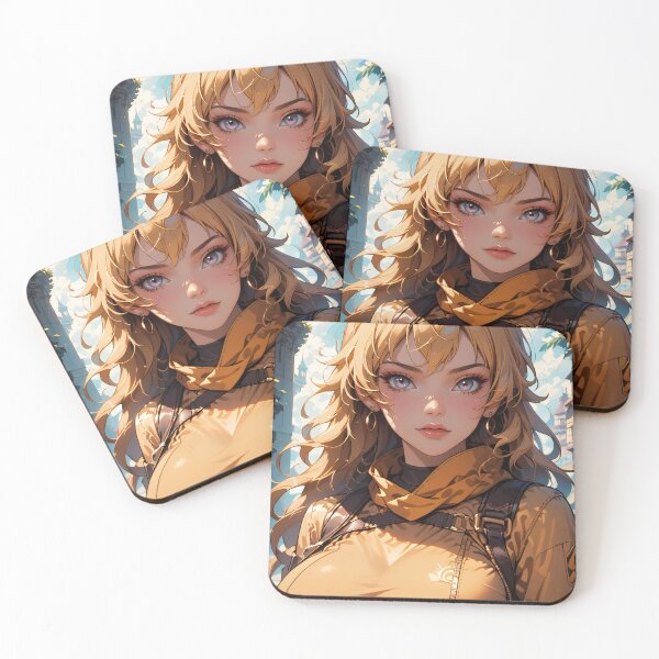 Item preview, Beautiful Blonde Anime Girl designed and sold by WaifuBrowser.