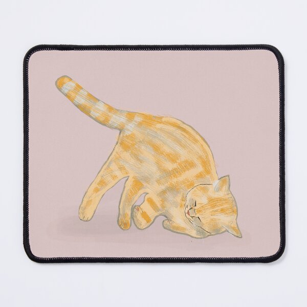 Item preview, Unique drawing orange cat. designed and sold by Mysterywall.