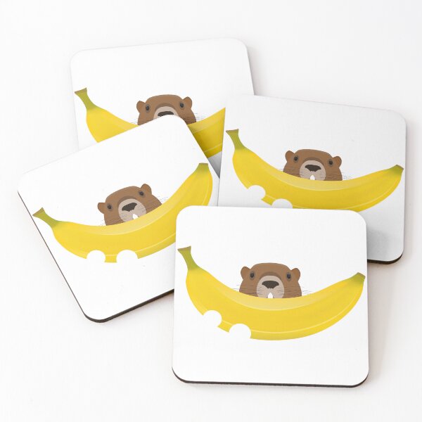 Item preview, Banana Bite Beaver - Funny Animal T-Shirt designed and sold by GorinART.