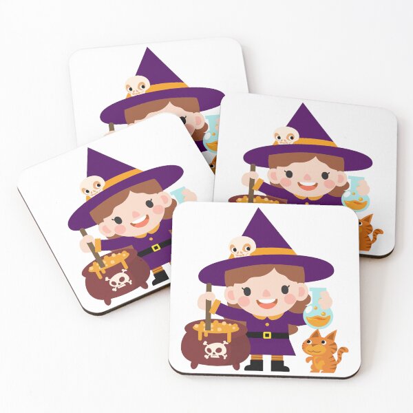 Item preview, Cute Witch and poison pot and bottle, Happy halloween designed and sold by NoeySmiley55.