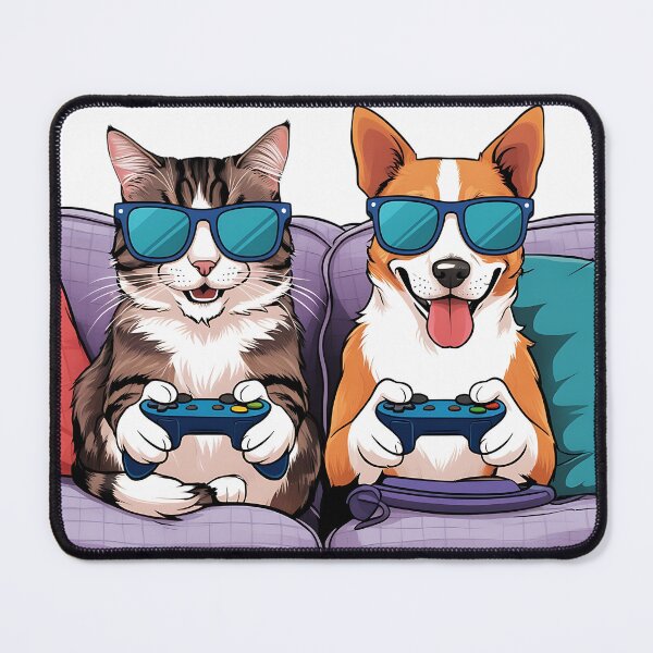Item preview, Cat and Dog in Sunglasses T-Shirt designed and sold by fashionsicon.