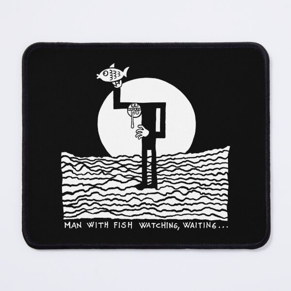 Item preview, Man with Fish Watching, Waiting... designed and sold by TehStr4ngeOnes.