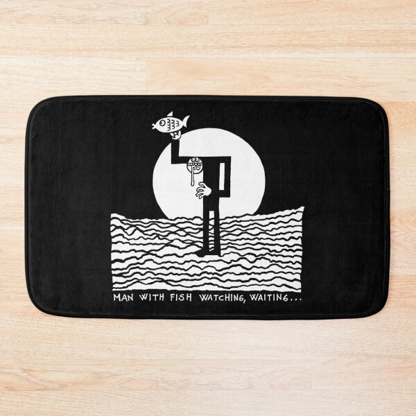 Item preview, Man with Fish Watching, Waiting... designed and sold by TehStr4ngeOnes.