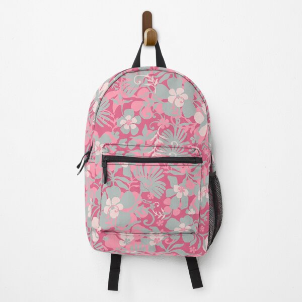 Item preview, Romantic meadow, Gray flowers on a dark pink background designed and sold by Alex  Blud.