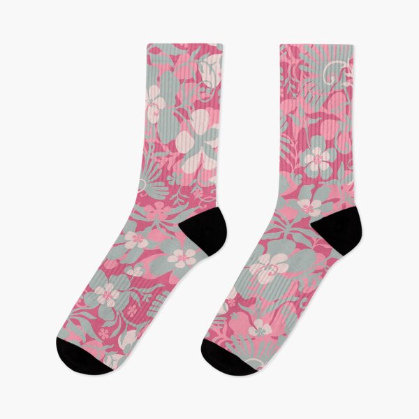 Item preview, Romantic meadow, Gray flowers on a dark pink background designed and sold by Alex  Blud.