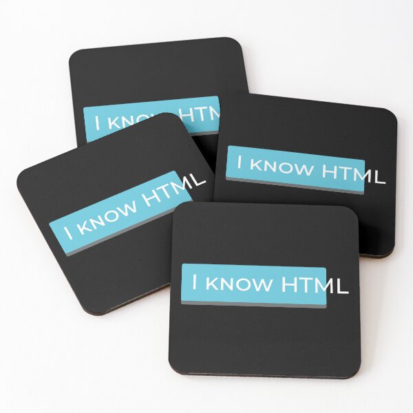 Item preview, "I Know HTML" Funny Web Developer Design Programming Humor designed and sold by UpNorthArts.