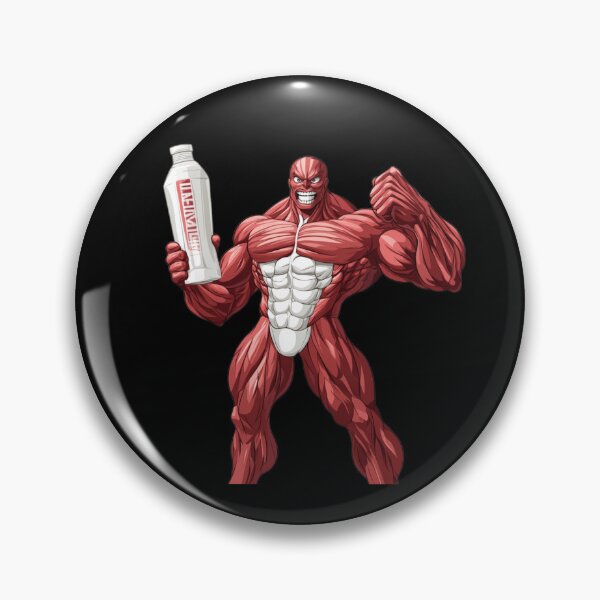 Item preview, "Muscular Character Holding 'METABOLIC' Bottle" designed and sold by MYTHIC PEEL STICKERS.