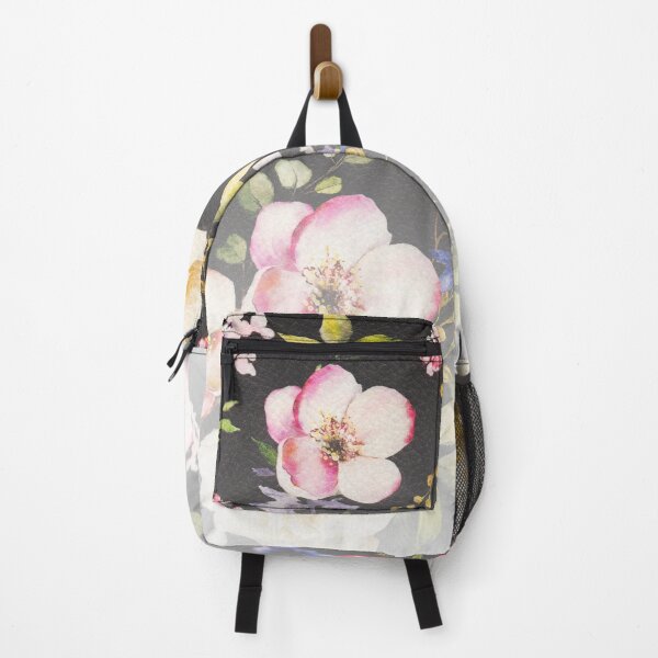 Item preview, Watercolor Pink Yellow Roses,black blurred designed and sold by homemadecreate.