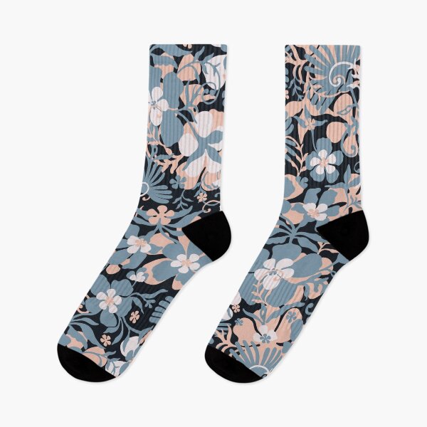Item preview, Romantic meadow, Gray-beige flowers on a black background designed and sold by Alex  Blud.