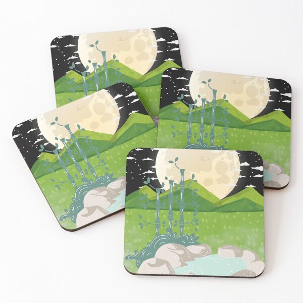 Item preview, Moonlit hot spring designed and sold by KanomMeroo.
