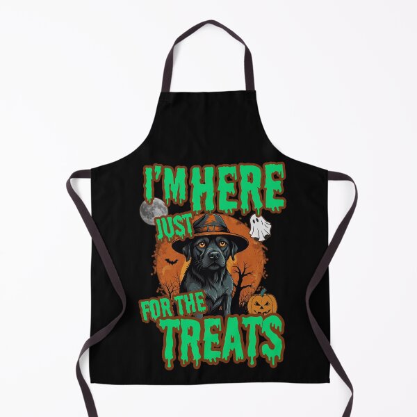 Item preview, I'M HERE JUST FOR THE TREATS spooky but cute hungry Halloween puppy design designed and sold by Jt41.