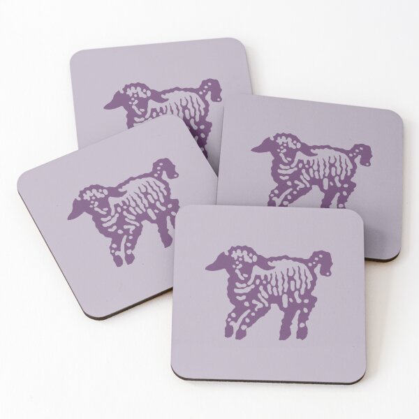 Item preview, Charm Purple Vintage Lamb designed and sold by aestheticqueen.