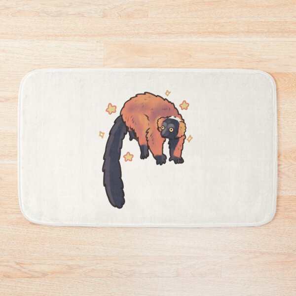 Item preview, cute Red Ruffed lemur art  designed and sold by Artofmayara.