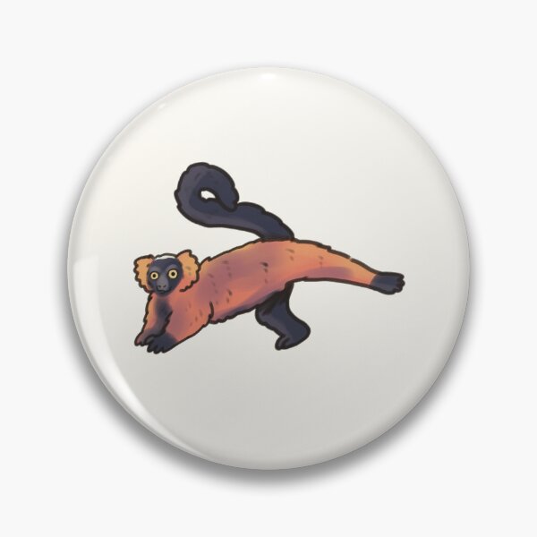 Item preview, Red Ruffed lemur art  designed and sold by Artofmayara.