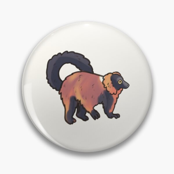Item preview, cute Red Ruffed lemur illustration  designed and sold by Artofmayara.