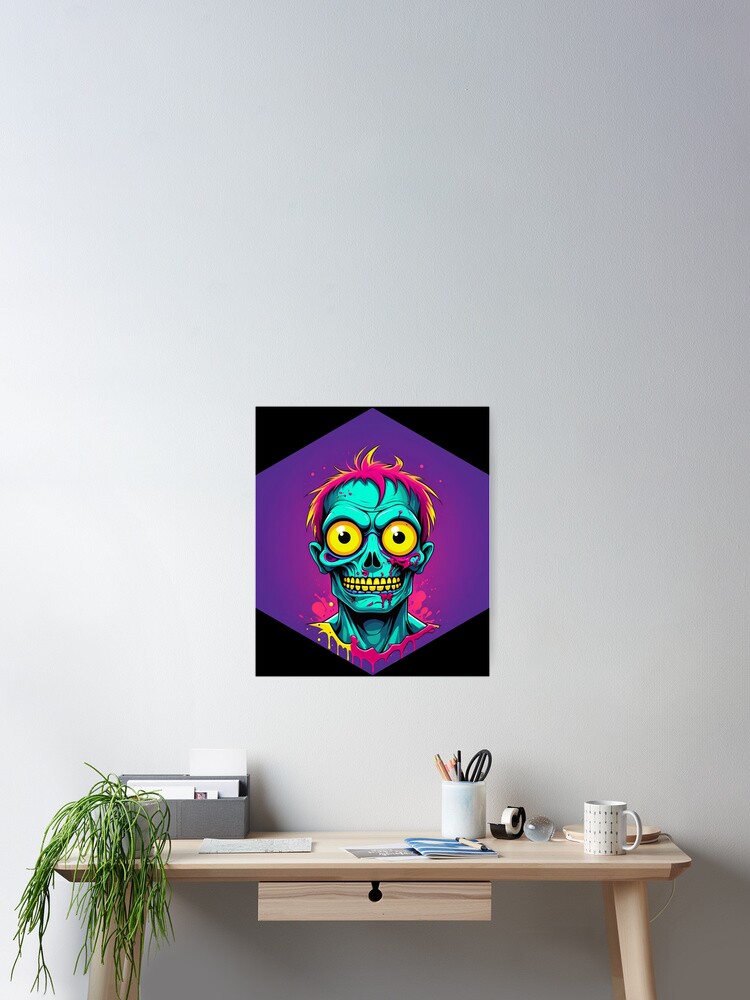 Thumbnail 2 of 3, Poster, Colorful Zombies designed and sold by AbsoluteA.