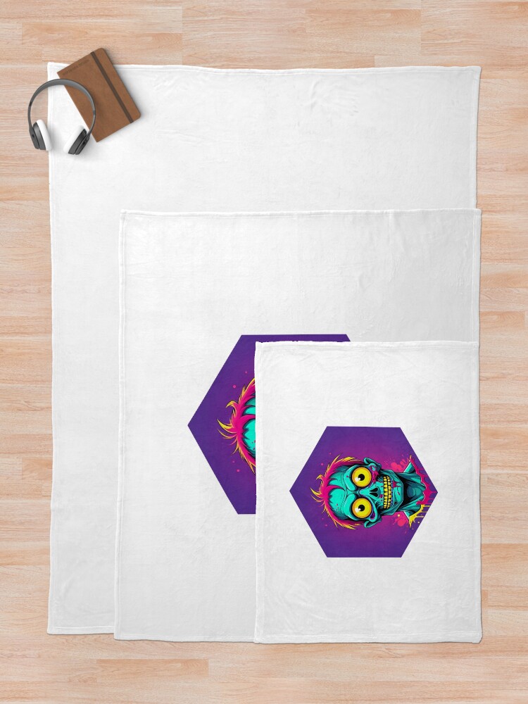 Thumbnail 5 of 6, Throw Blanket, Colorful Zombies designed and sold by AbsoluteA.