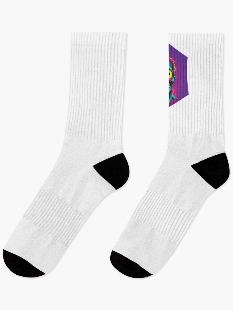 Thumbnail 1 of 5, Socks, Colorful Zombies designed and sold by AbsoluteA.