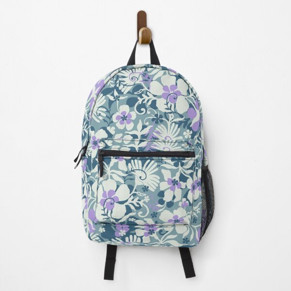 Item preview, Romantic meadow, Emerald-purple flowers on a light emerald background designed and sold by Alex  Blud.