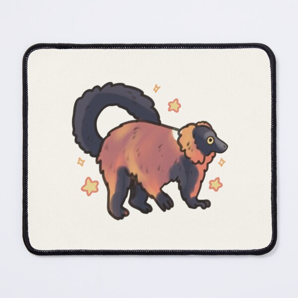 Item preview, Red Ruffed lemur illustration designed and sold by Artofmayara.