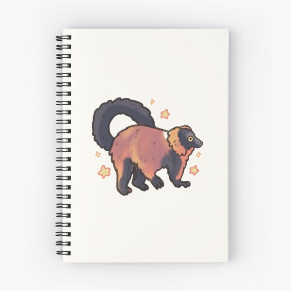 Item preview, Red Ruffed lemur illustration  designed and sold by Artofmayara.