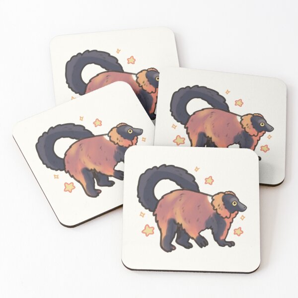 Item preview, Red Ruffed lemur illustration  designed and sold by Artofmayara.