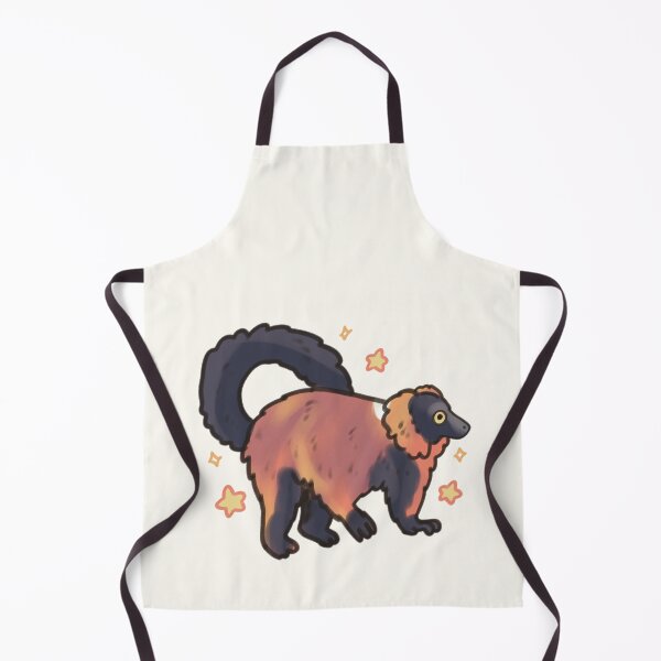 Item preview, Red Ruffed lemur illustration designed and sold by Artofmayara.