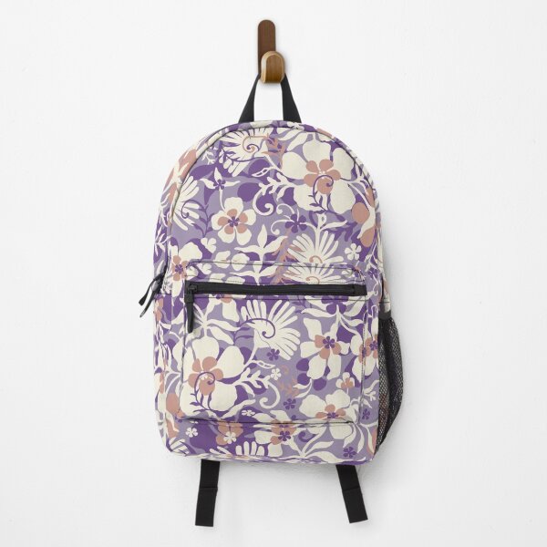 Item preview, Romantic meadow, Beige and purple flowers on a gray-purple background designed and sold by Alex  Blud.