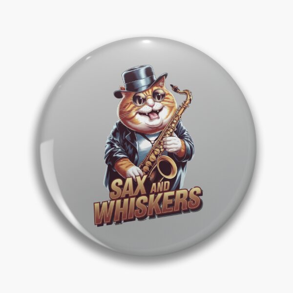 Item preview, Sax and whiskers - Saxophone cat designed and sold by JansenGS.
