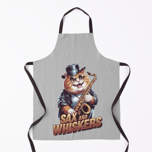 Item preview, Sax and whiskers - Saxophone cat designed and sold by JansenGS.