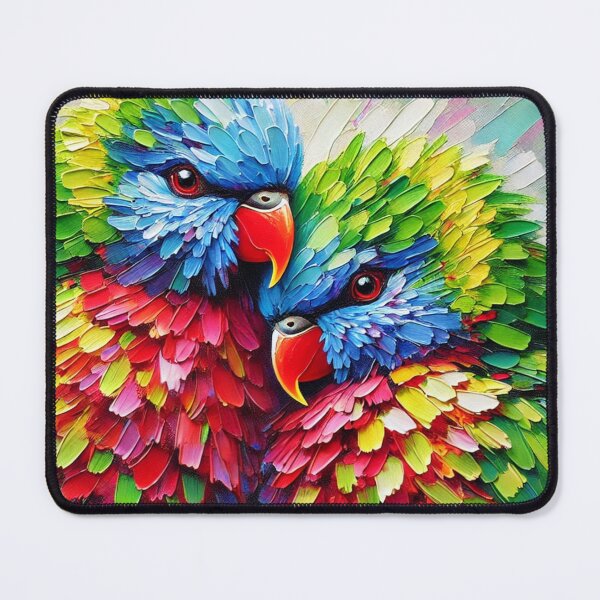 Item preview, Abstract Wedge-tailed Lorikeets designed and sold by Eric Nagel.