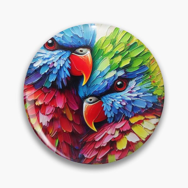 Item preview, Abstract Wedge-tailed Lorikeets designed and sold by Eric Nagel.