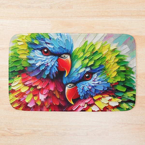 Item preview, Abstract Wedge-tailed Lorikeets designed and sold by Eric Nagel.