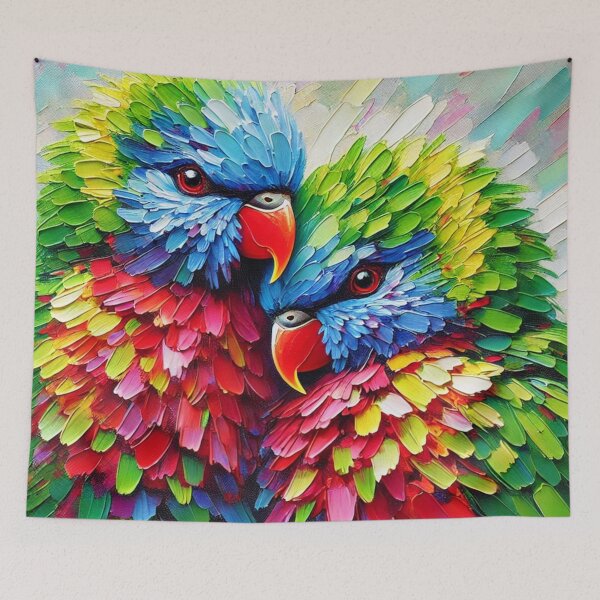 Item preview, Abstract Wedge-tailed Lorikeets designed and sold by Eric Nagel.