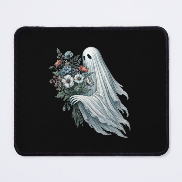 Item preview, Ghost With the Bouquet of Flowers Halloween designed and sold by ToxiCool.