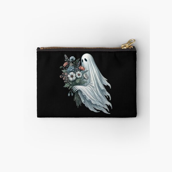 Item preview, Ghost With the Bouquet of Flowers Halloween designed and sold by ToxiCool.