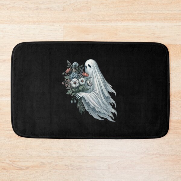 Item preview, Ghost With the Bouquet of Flowers Halloween designed and sold by ToxiCool.