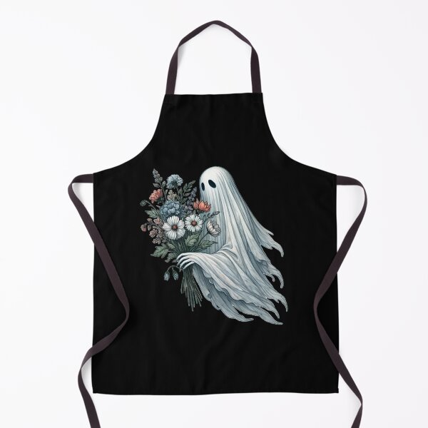 Item preview, Ghost With the Bouquet of Flowers Halloween designed and sold by ToxiCool.