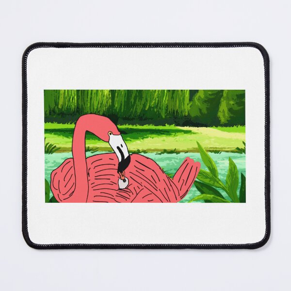 Item preview, flamingo mother and baby designed and sold by icedragonart77.