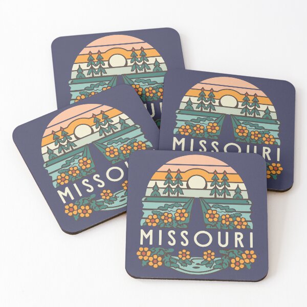 Item preview, Missouri - Vintage Sunset - Colorful Illustration designed and sold by Amazing States of America.