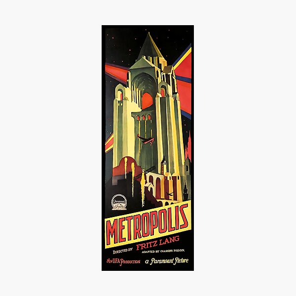 Item preview, Metropolis Movie Poster U.S. Version 1927 designed and sold by ArchimedesPrime.