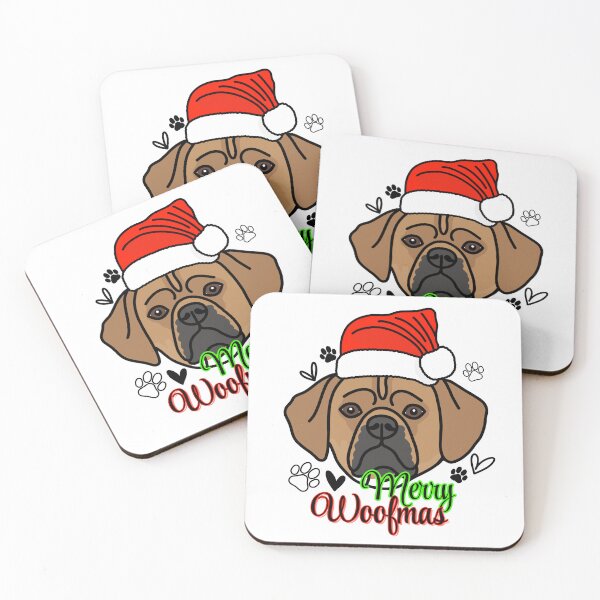 Item preview, Puggle "Merry Woofmas" Dog with Christmas Hat – Festive & Fun Holiday Design designed and sold by MrsCreative1.
