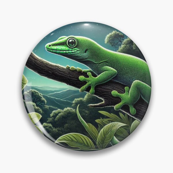Item preview, New Zealand Green Gecko Nocturnal Beauty designed and sold by NocturnalNook.